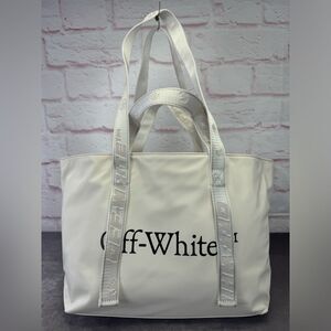 Off-White Virgil Abloh Commercial Tote Bag Satin NWT